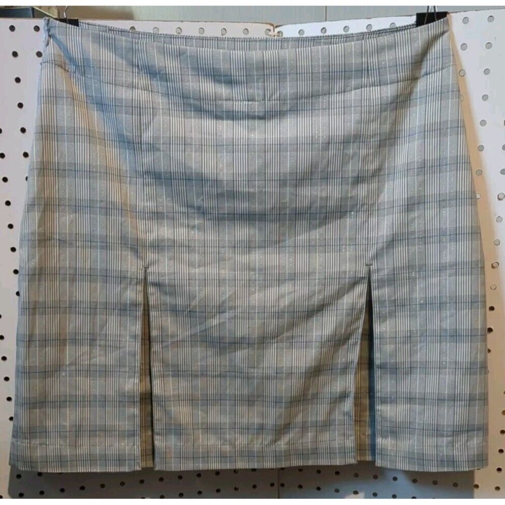 Monterey Club Golf Skirt Size 12 Gray Pleated Pockets
